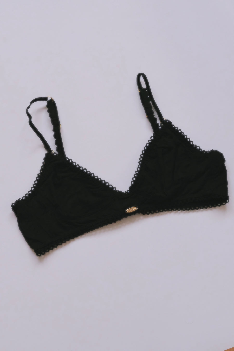 Bamboo Black Cup Bralette