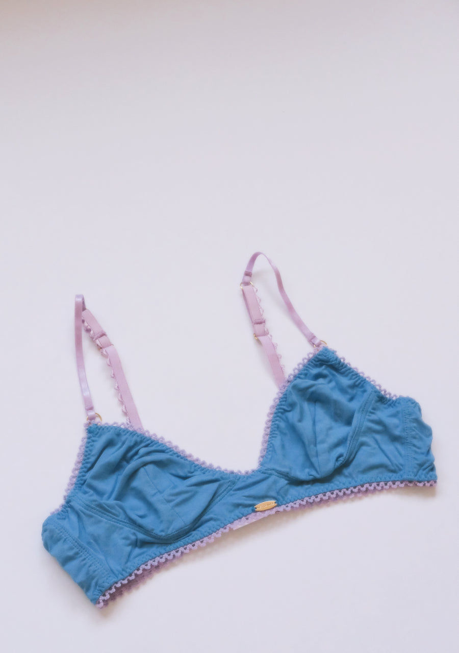 Bamboo Blue Cup Bralette