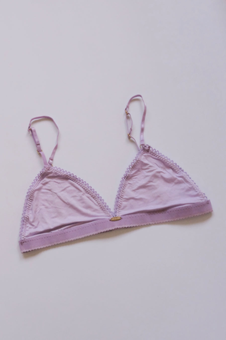 Bamboo Lilac Triangle Bralette