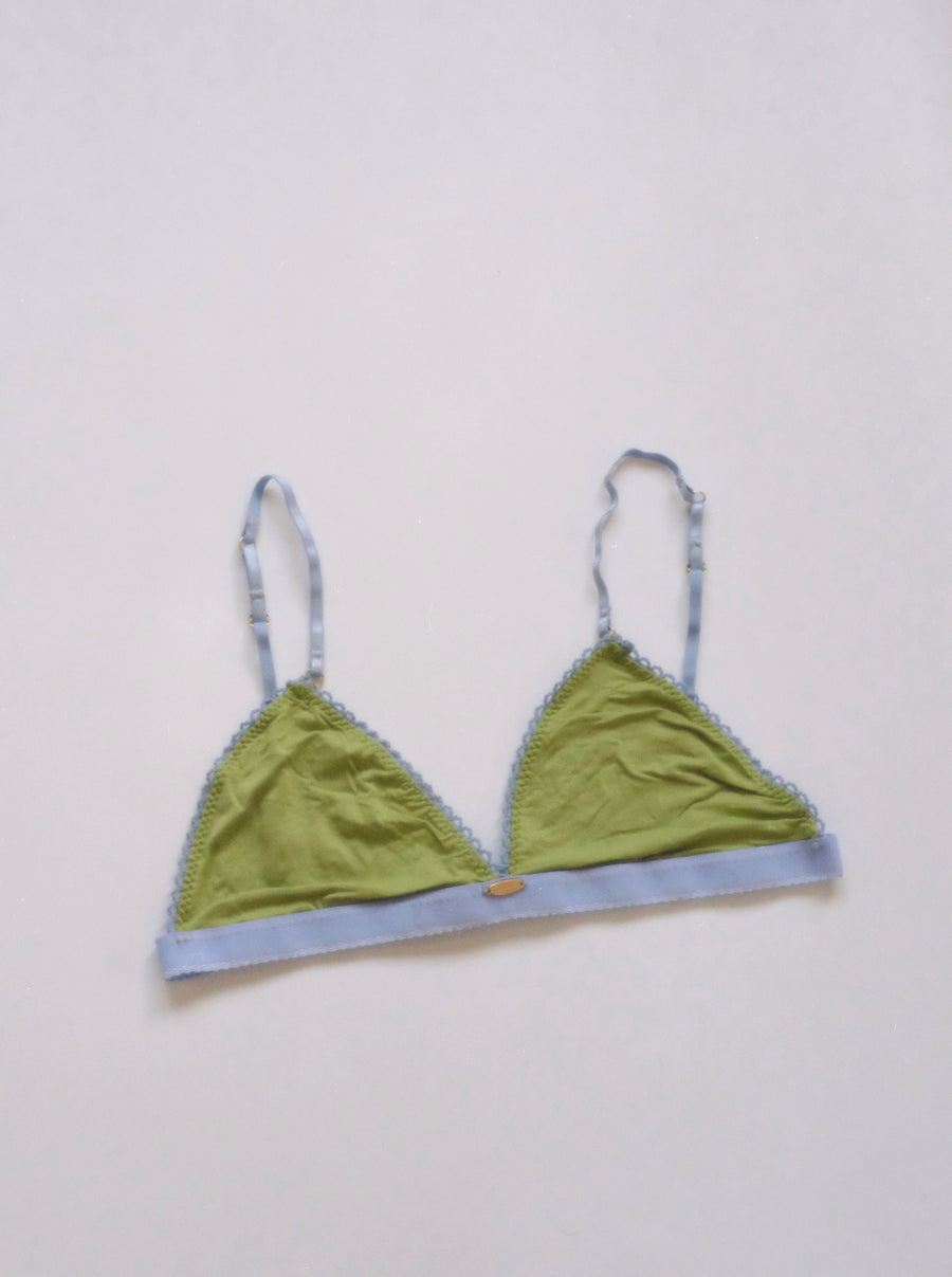 Bamboo Olive Triangle Bralette