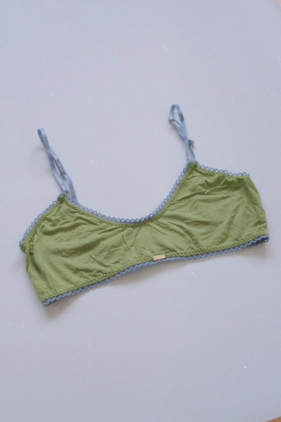 Bamboo Olive Crop Bralette