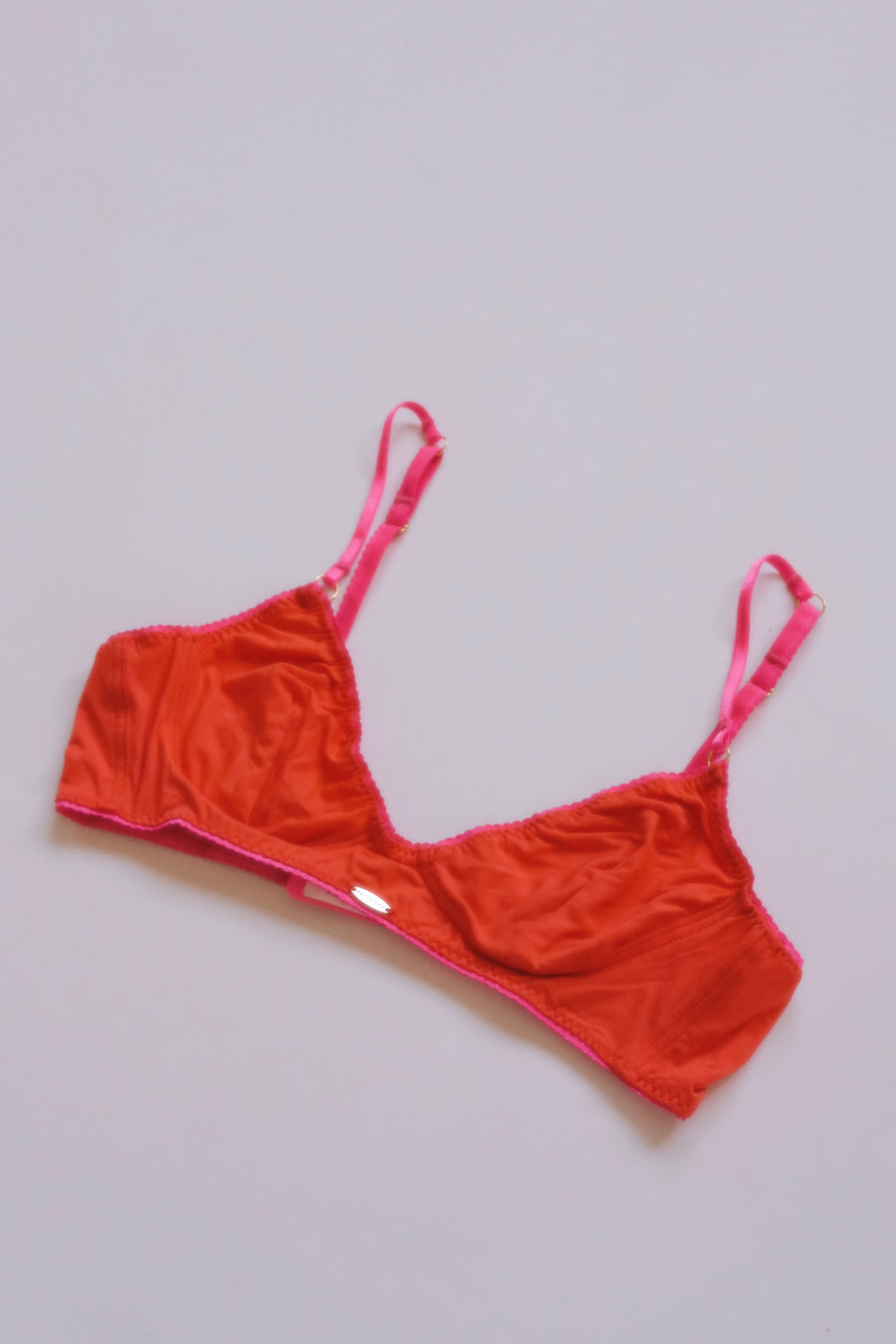 Bamboo Orange Cup Bralette