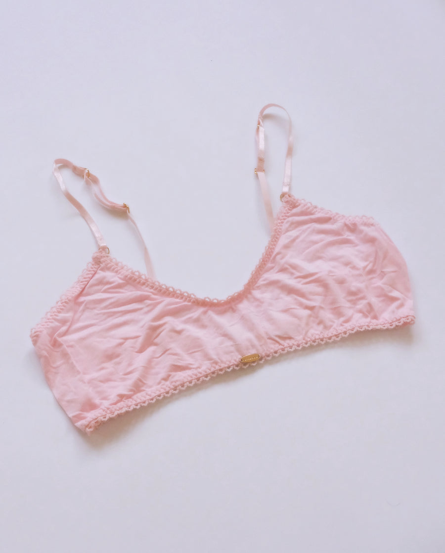 Bamboo Pink Crop Bralette