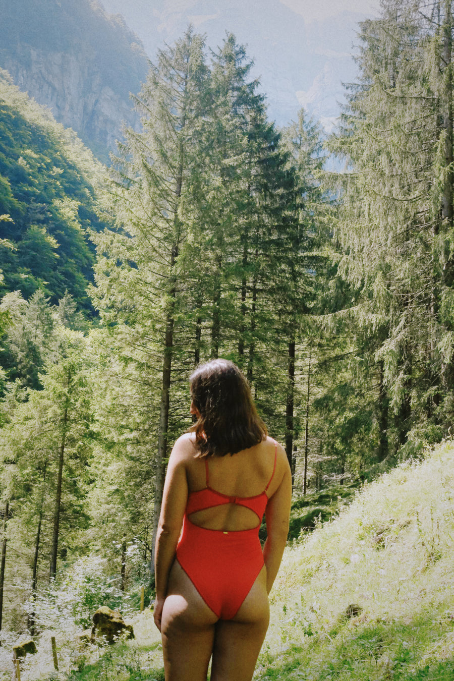 Bamboo Red Bodysuit