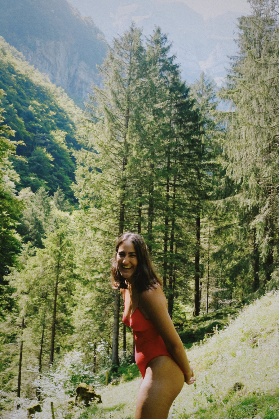 Bamboo Red Bodysuit