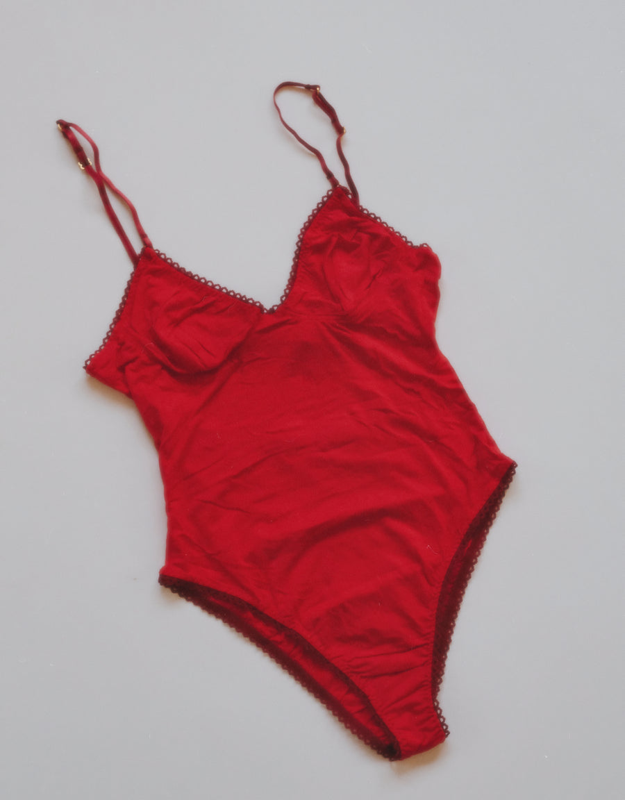 Bamboo Red Bodysuit