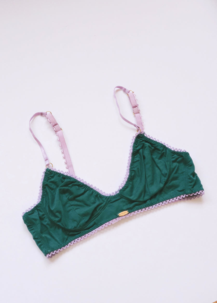 Bamboo Teal Cup Bralette