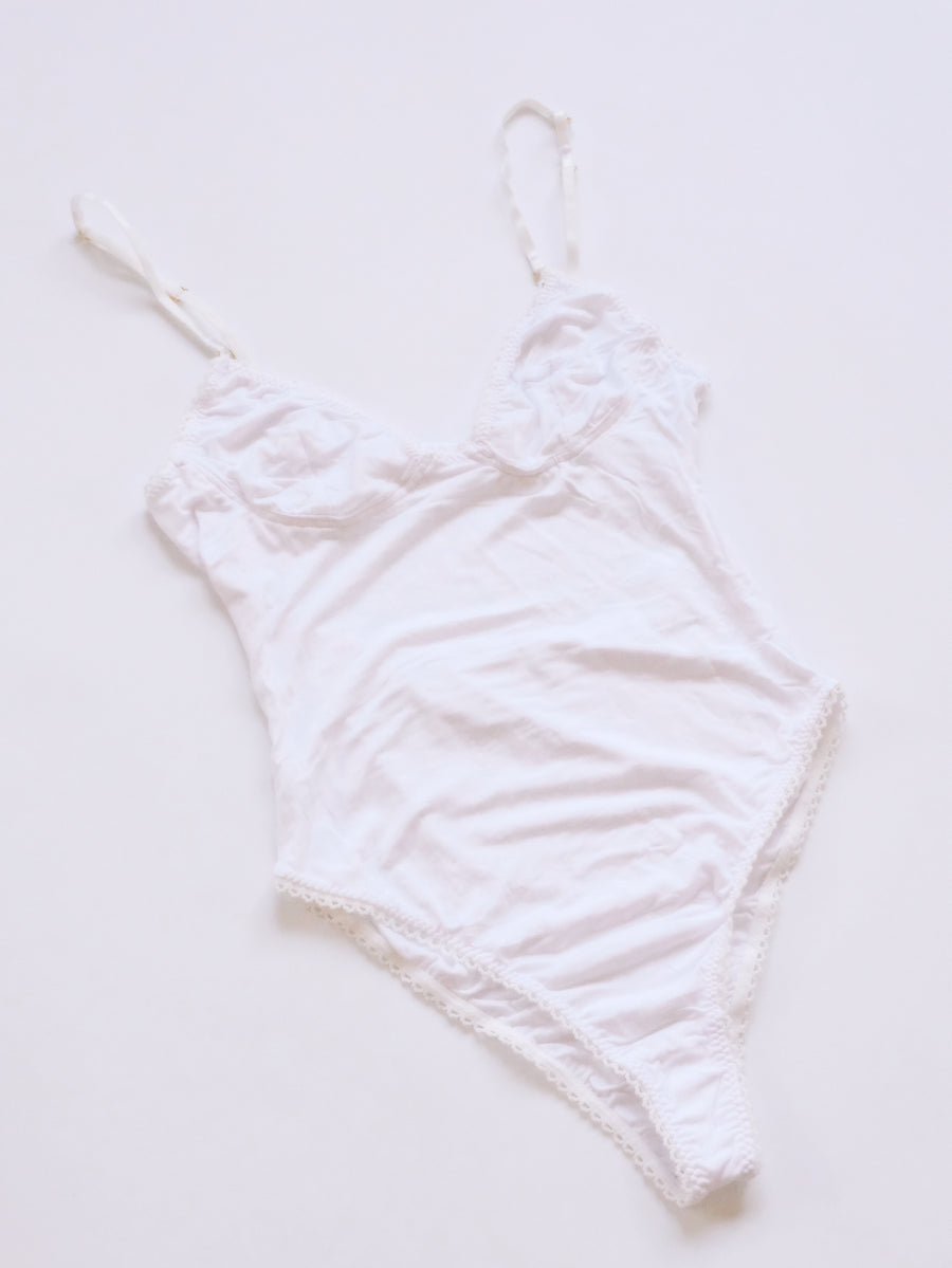 Bamboo White Bodysuit