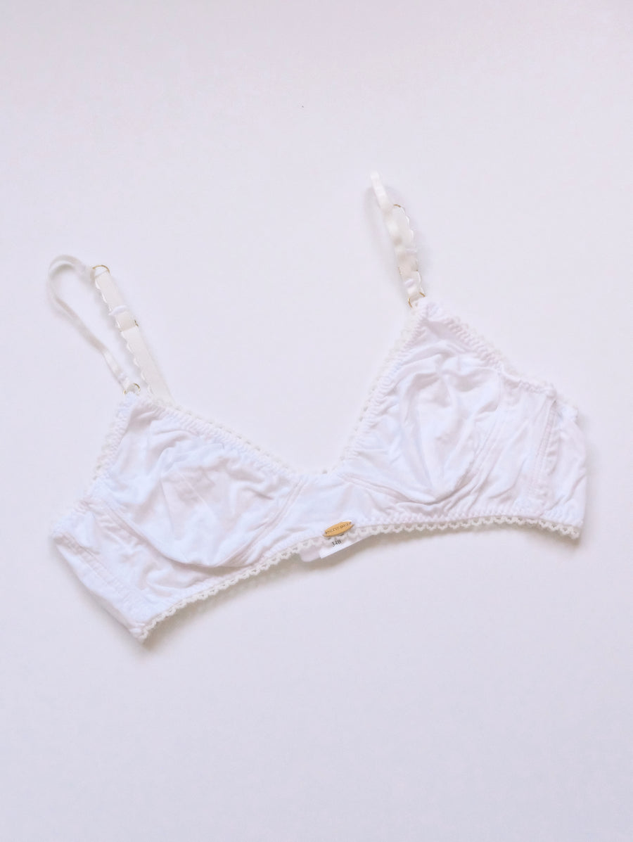 Bamboo White Cup Bralette