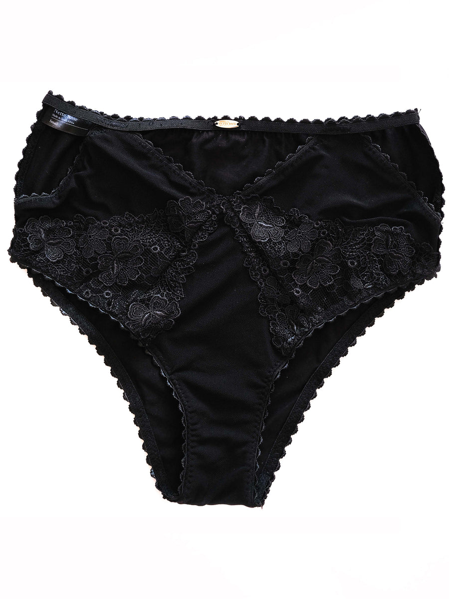 Buy Victoria's Secret Black Lace Trim Knickers from Next Luxembourg